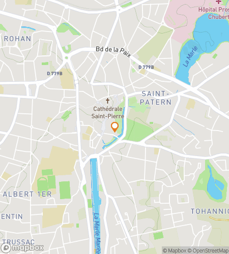 Map of scavenger hunt walking tour for Vannes Upon a Time: A Medieval Hunt with Breton Flair