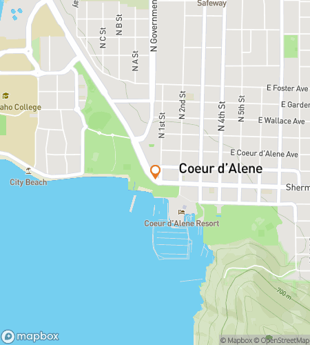 Map of scavenger hunt walking tour for Lovin’ the Lake Life 