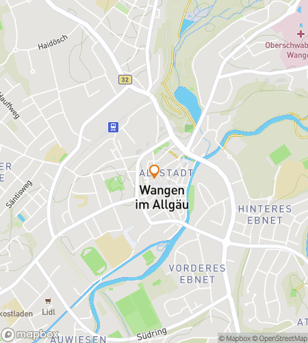 Map of scavenger hunt walking tour for Wangen‘s Wunderbar Wandering Hunt