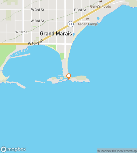 ग्रैंड मेराइस डाउनटाउन डिलाइट के लिए स्कैवेंजर हंट वॉकिंग टूर का नक्शा