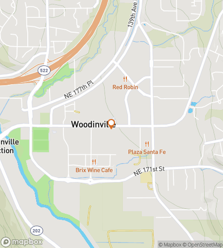 Map of scavenger hunt walking tour for Wood You Believe It? The Wine-Country Woodinville Hunt