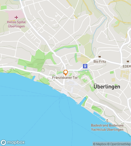 Map of scavenger hunt walking tour for Waves, Walls & Wonders of Uberlingen