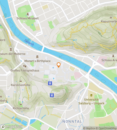 Map of scavenger hunt walking tour for A Symphony of Streets & Secrets