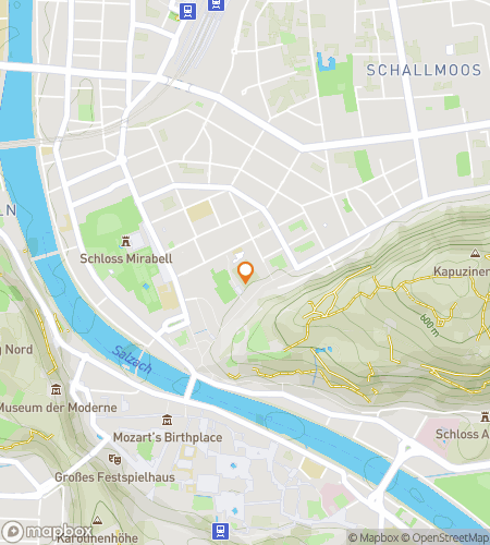 Map of scavenger hunt walking tour for Salzburg Ghost Hunt Tour