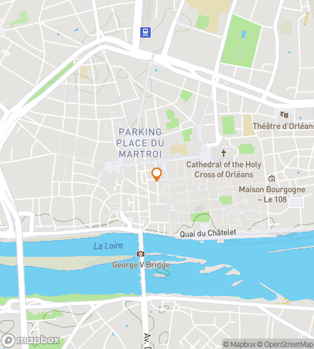 Karta &ouml;ver skattjaktsvandring f&ouml;r Ja till Orl&eacute;ans&colon; Den charmiga jakten