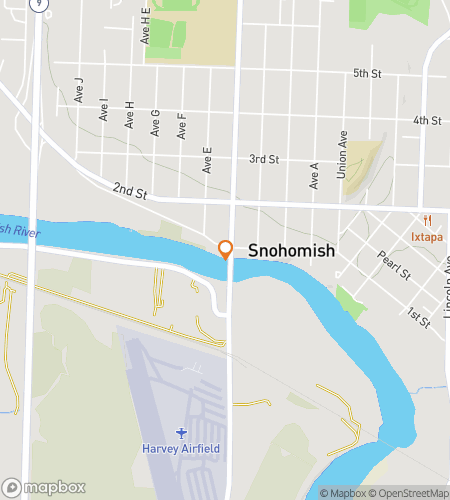Map of scavenger hunt walking tour for Snohomish & Tell: The Great Downtown Hunt