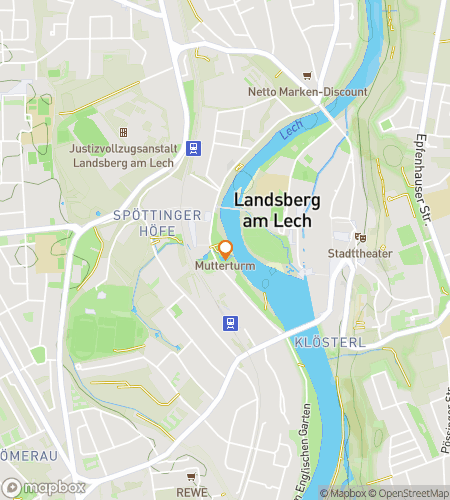 Map of scavenger hunt walking tour for The Lech River Hunt