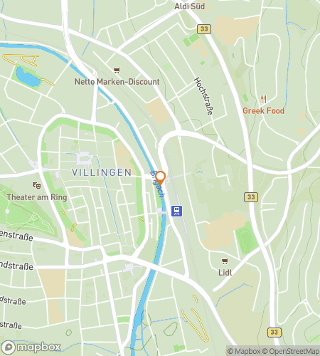 Map of scavenger hunt walking tour for Villingen’s Medieval Quest