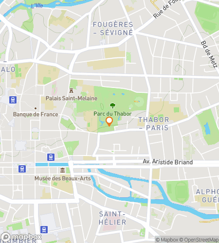 Map of scavenger hunt walking tour for Roaming in Rennes