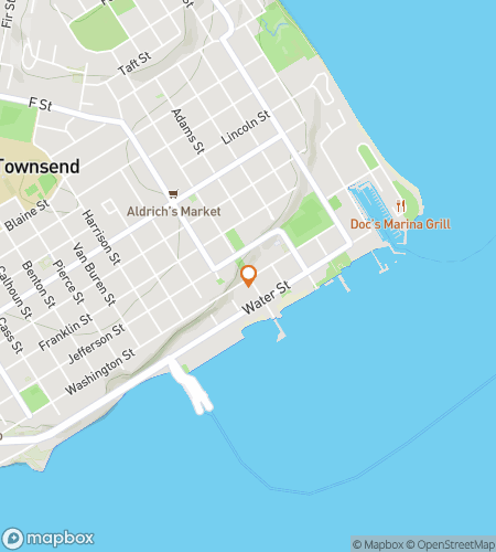 Map of scavenger hunt walking tour for The Port Townsend Adventure Quest