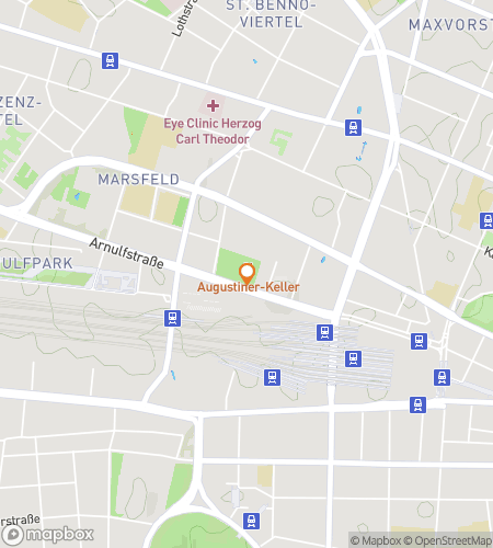 Map of scavenger hunt walking tour for Munich Bavaria Bar Hunt