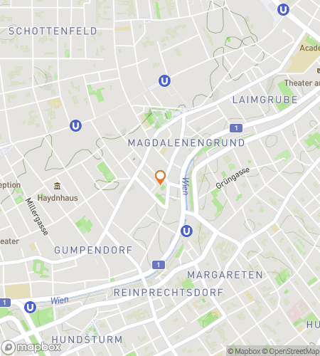 Карта пешеходного тура по охоте за привидениями в Вене