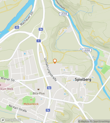 Map of scavenger hunt walking tour for Monastic Mysteries: The Melk Abbey Quest