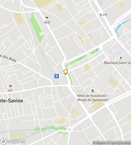 Kort over skattejagt-vandretur for Troyes bindingsværkshistorier