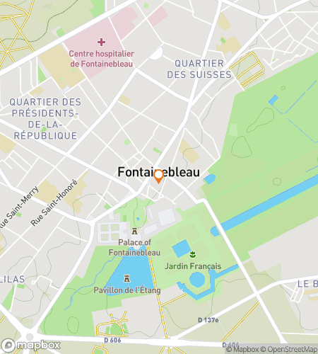 Map of scavenger hunt walking tour for Château-lutely Fabulous: The Fontainebleau Hunt