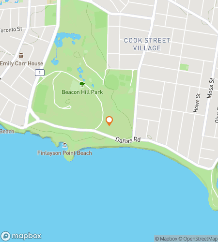 Map of scavenger hunt walking tour for The Great Beacon Hill Park Roam-a-thon