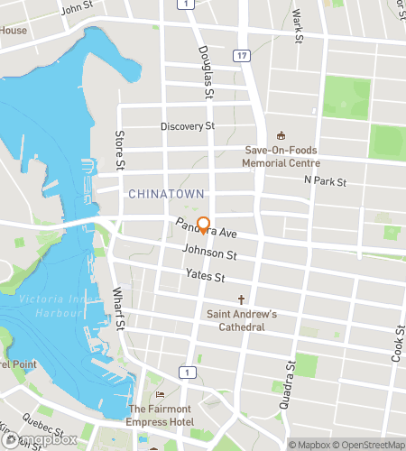 Mapa pěší prohlídky s hledáním pokladu pro Centennial Squares Sea, Squares & Spirits