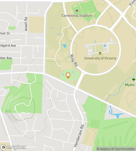 यूनिवर्सिटी ऑफ विक्टोरिया हंट के लिए स्कैवेंजर हंट वॉकिंग टूर का नक्शा