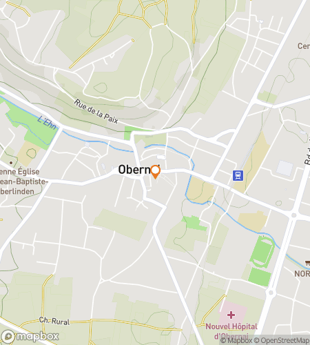 Mapa spacerowej gry terenowej Vine & Seek: Gra terenowa w Obernai