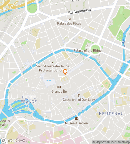 Χάρτης περιήγησης με τα πόδια για το Strasbourg Stork Scavenger Hunt