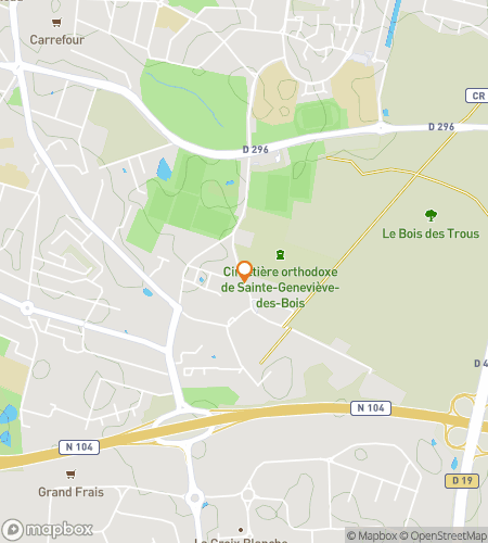 Map of scavenger hunt walking tour for Cemeteries&comma; Saints & Sainte-Genevi&egrave;ve Stories