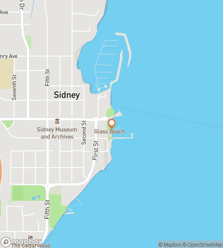 Map of scavenger hunt walking tour for By the Sea in Sidney