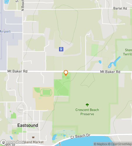 Map of scavenger hunt walking tour for The Great Eastsound Adventure