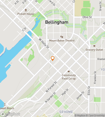 Map of scavenger hunt walking tour for Bellinghaunt: The Bellingham Spirit Chase