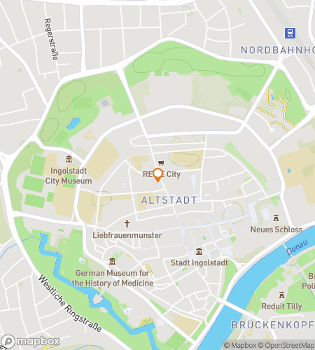 Map of scavenger hunt walking tour for The Ingolstadventure: Racing Through History and Hints