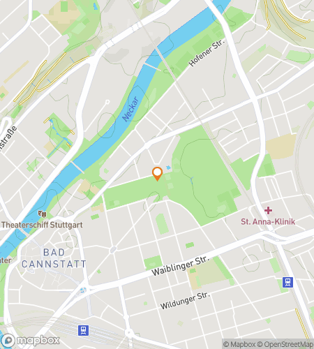 Map of scavenger hunt walking tour for Fellbach Fun Fandango Hunt