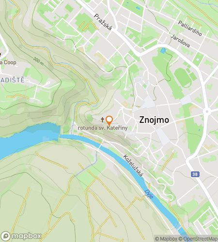 Map of scavenger hunt walking tour for Znojmos Downtown Discovery