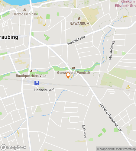 Map of scavenger hunt walking tour for Stadtturm to Stream: The Straubing Square & Danube Dash