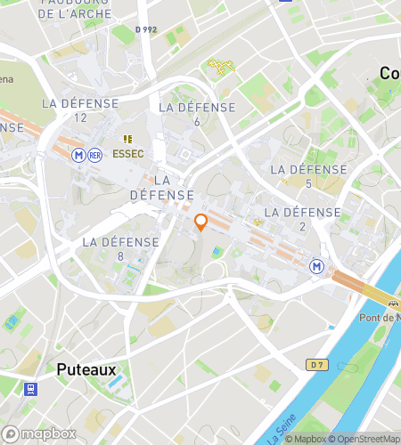 Courbevoie'in Gizli Yaratıcılık Maceraları için scavenger hunt yürüyüş turu haritası