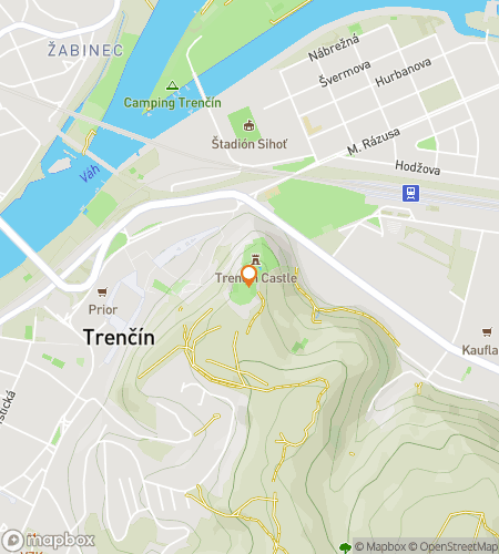 แผนที่ทัวร์เดินล่าสมบัติสำหรับการเดินทางที่ Trencin