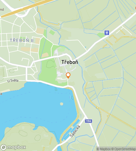 Map of scavenger hunt walking tour for From Gates to Gables: The Třeboň Quest