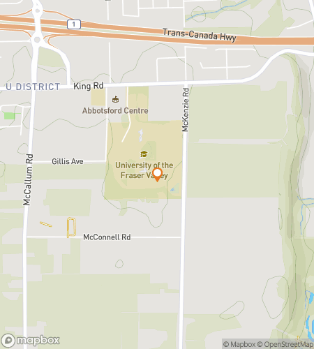 แผนที่ทัวร์เดินล่าสมบัติสำหรับการล่าสมบัติของมหาวิทยาลัยเฟรเซอร์วัลเลย์