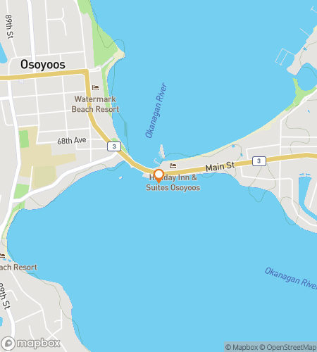 Map of scavenger hunt walking tour for Osoyoos Scavenger Hunt