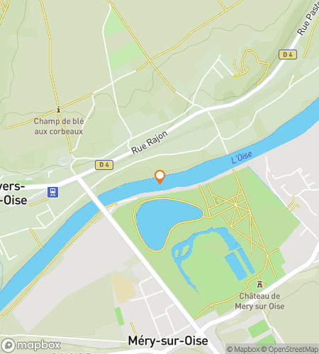 Kort over skattejagt-vandretur for Van Goghs landsby-jagt