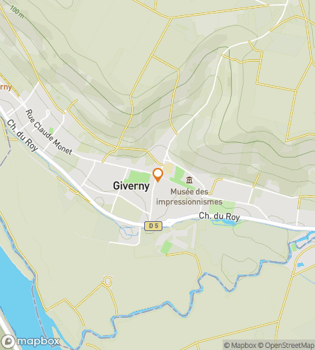 Map of scavenger hunt walking tour for In Monet’s Footsteps