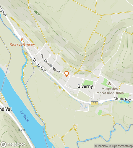 Carte du parcours de chasse au trésor à Pas dans les pas de Monet