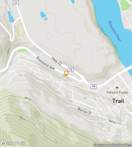 Map of scavenger hunt walking tour for Trailblazing Treasure Hunt