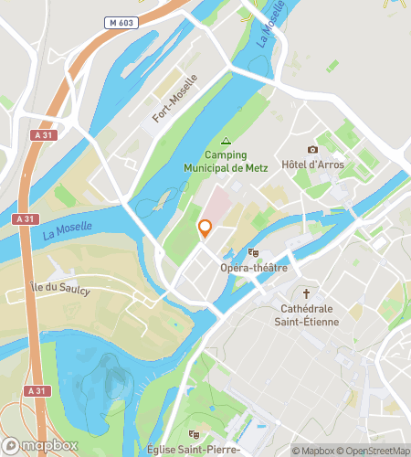 Map of scavenger hunt walking tour for Meet me in Metz