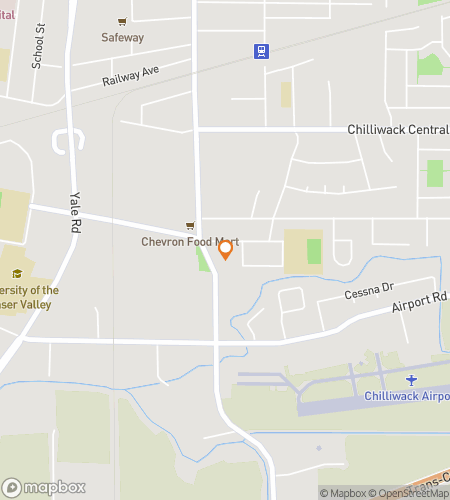 Map of scavenger hunt walking tour for Chilliwack Fraser Valley Flavors & Farmstand Finds