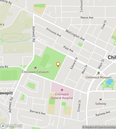 Mapa del recorrido a pie de b&uacute;squeda del tesoro para Chilliwack Sabores del Valle Fraser y Hallazgos de puestos de granja