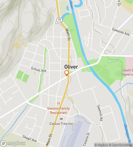 Map of scavenger hunt walking tour for Olivers Downtown Delight Scavenger Hunt