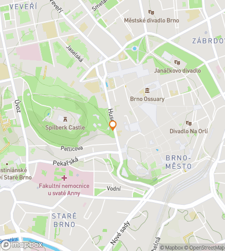 Hartă tur de vânătoare de comori pe jos pentru Vânătoarea de comori din Brno