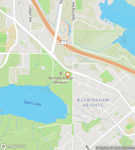 Map of scavenger hunt walking tour for Burnabys Bountiful Treasure