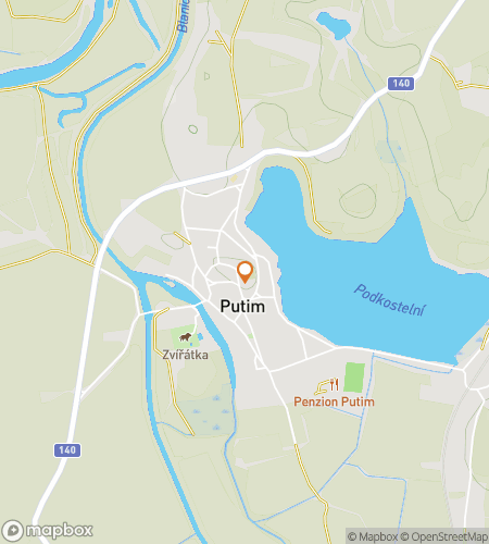 แผนที่ทัวร์เดินล่าสมบัติสำหรับ Echoes of the South Bohemian Plains: Tales of Putim