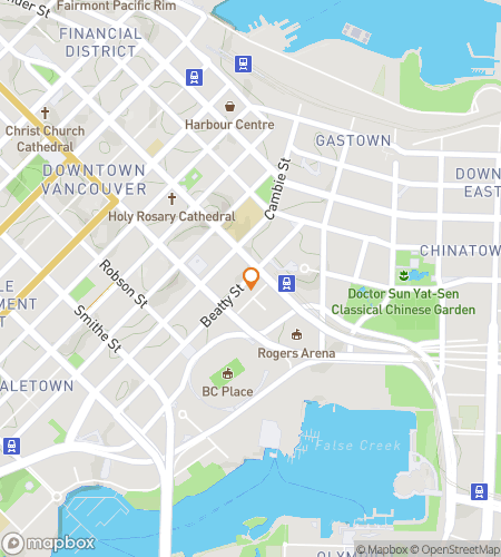 Map of scavenger hunt walking tour for Red Bricks & Gold Dragons