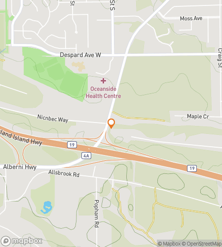 Map of scavenger hunt walking tour for Parksville Scavenger Hunt